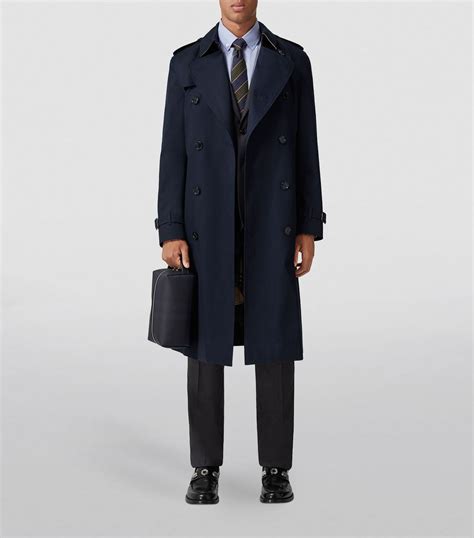 burberry trench neapolitan blue mens|Burberry kensington heritage coats.